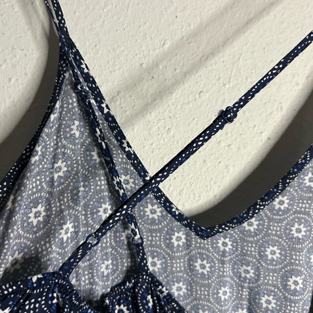 Old Navy Navy Blue Printed Maxi Dress - Picture 10 of 13